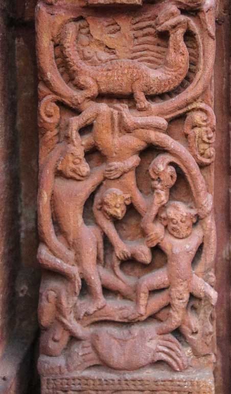 Relieves de Mukteswara, en Bhubaneswar la ciudad de Shiva