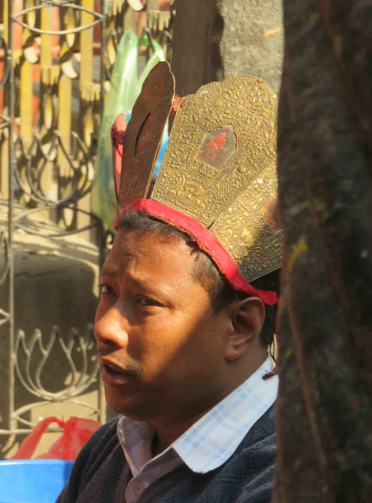 Gurús del budismo tántrico de la etnia newari de Nepal.